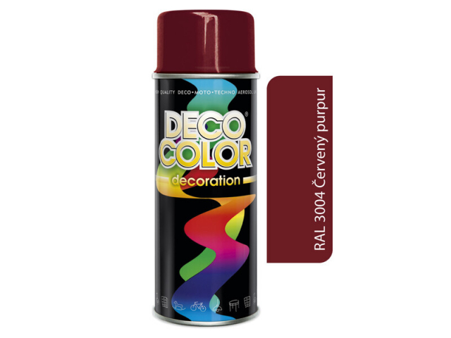 DECO COLOR sprej RAL 3004  červený purpurový 400 ml